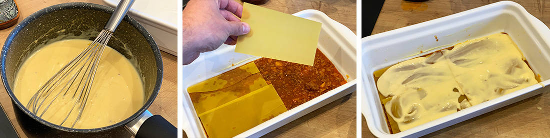 Dressage du plat de lasagnes sans gluten